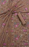Chicken Kari Embroidered Karandi 3 Piece Suit